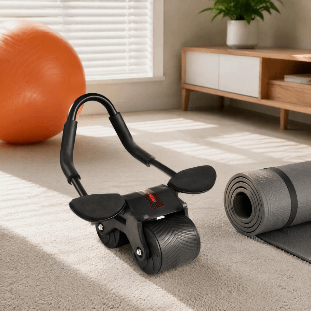 Ab Roller Wheel With Elbow Support - Rullo per addominali con supporto per