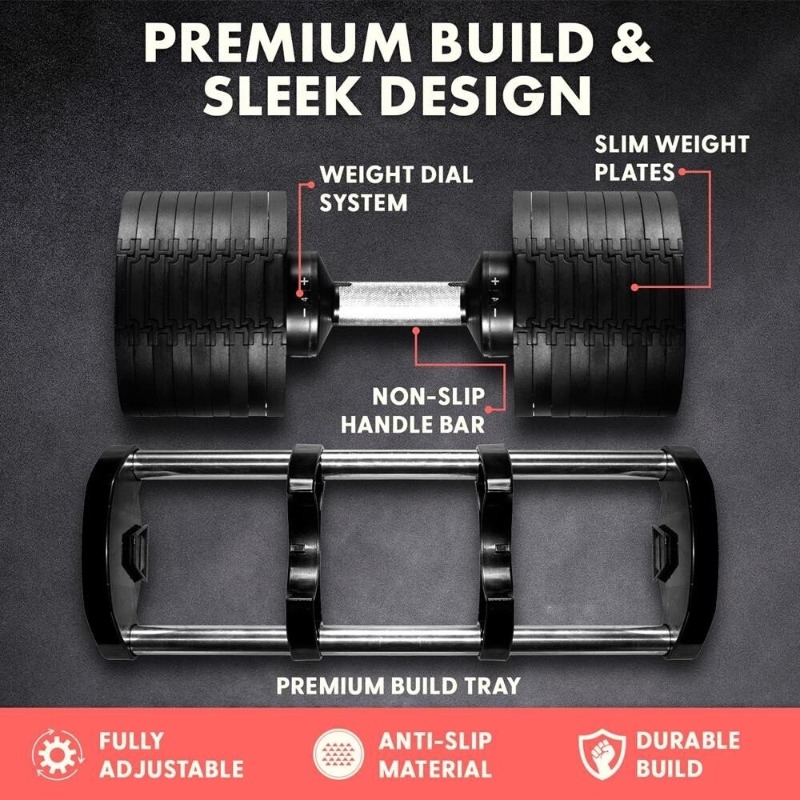 Set di Pesi Regolabili da 70 L - Adjustable Dumbbell Pair 40Kg recensione e prezzo